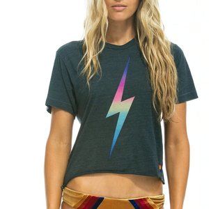 WOMEN'S BOLT BOYFRIEND TEE - RAINBOW PINK - NWT - Medium